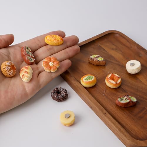 12 imanes decorativos de resina para refrigerador en forma ovalada miniatura 6