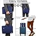 TECHGEAR Tasche für 11-12,3 Laptops - Tragbare Multifunktions Laptop hülle mit verstellbarem Schultergurt, Gepäckriemen und unterdrückbaren Griffen, Tragbarer Organizer Case mit Taschen - Blau