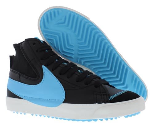 Nike Men's Blazer Mid '77 Jumbo Black/Baltic Blue-Sail (FD0278 001) - 94