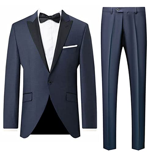 Costume de bal pour homme veste de smoking cintrée un bouton ensemble chic