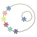 Tinksky Mädchen-Halsketten-Armband-gesetzte Kind-Schmucksachen für Geburtstags-Party-Foto-Vorstand-Stütze (gelegentliche Blumen-Farbe)