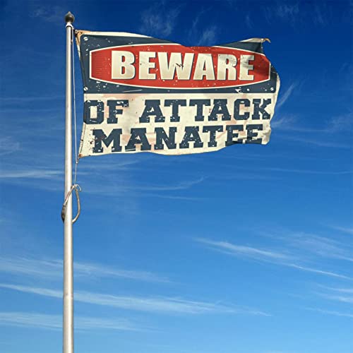 Drapeaux drôles de dortoir Beware Of Attack Lamatee pour studio - 4