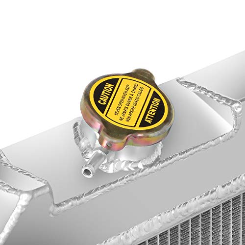 Image of DNA Motoring RA-CHEVYT63-3 3-Row Full Aluminum Radiator Compatible with 1963-1966 Chevy C10 /C20 /C30 /K10 /K30, 1961-1962 Dynamic, 1961-1966 Bonneville /Catalina MT