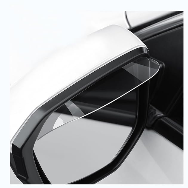ALJLA 2 Pieza Deflector De Lluvia para Espejo Retrovisor para Fiat Fiorino 1977-2022 2023 2024 2025 225 250,Plástico Parasol,Protector Adhesivo Anti-Lluvia Y Anti-Nieve-Fácil De Instalar