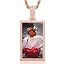 07 Rectangle Shape(Rose Gold)+Rope Chain