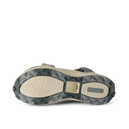 REEF Cross Shore Men's Casual Sport Sandal, Adjustable Straps, Supportive Footbed, No Slip Traction, Black, 74