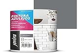 JOVIRA PINTURAS Vernice Per Piastrelle 750 ml | a Base d'acqua. Date un nuovo look alla vostra cucina e al vostro bagno. (750 Millilitri, Grigio Acciaio). F-14