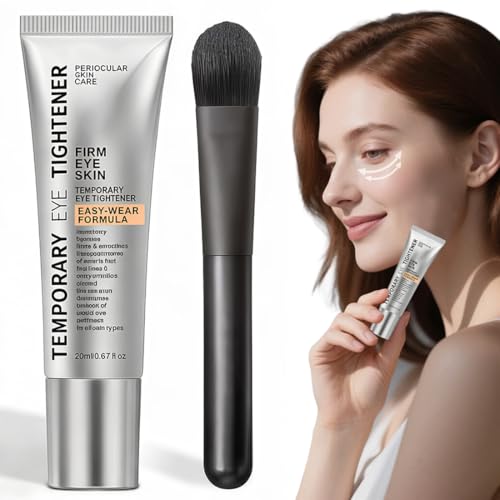 IWIDYA Perfection Eye Tightener, bolsas y ojeras,crema reafirmante instantánea debajo de los ojos con cepillo hidratante suave, reduce las líneas finas y las bolsas-D