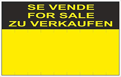 Normaluz Rd50405 - Cartel Se Vende For Sale Zu Verkaufen Pvc Glasspack 0,4 Mm 35X45 Cm Con Cte, Ripci