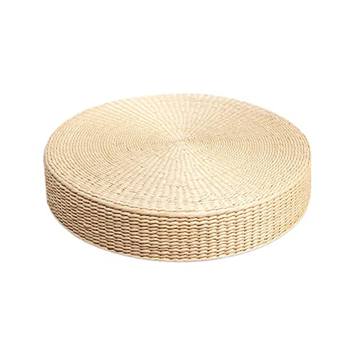 Liuzhipeng Hand-Woven Natural Grass Cushion, Wild Pucao Pillow Floor Mat, Round Straw Braided Seat Pad Floor Yoga Mat, Flat Seat Cushion For Home Party Living Dining Room Decor #TOP9