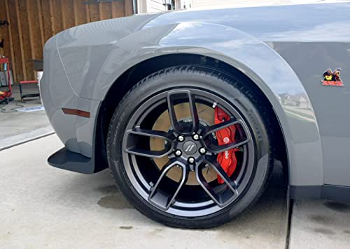 Luxe Auto Concepts Dark Smoke Side Marker Tint Kit For 2015-2023 Dodge Challenger | Exact Cut Dry Application Lightwrap Vinyl Film With Air Release Channels #TOP6