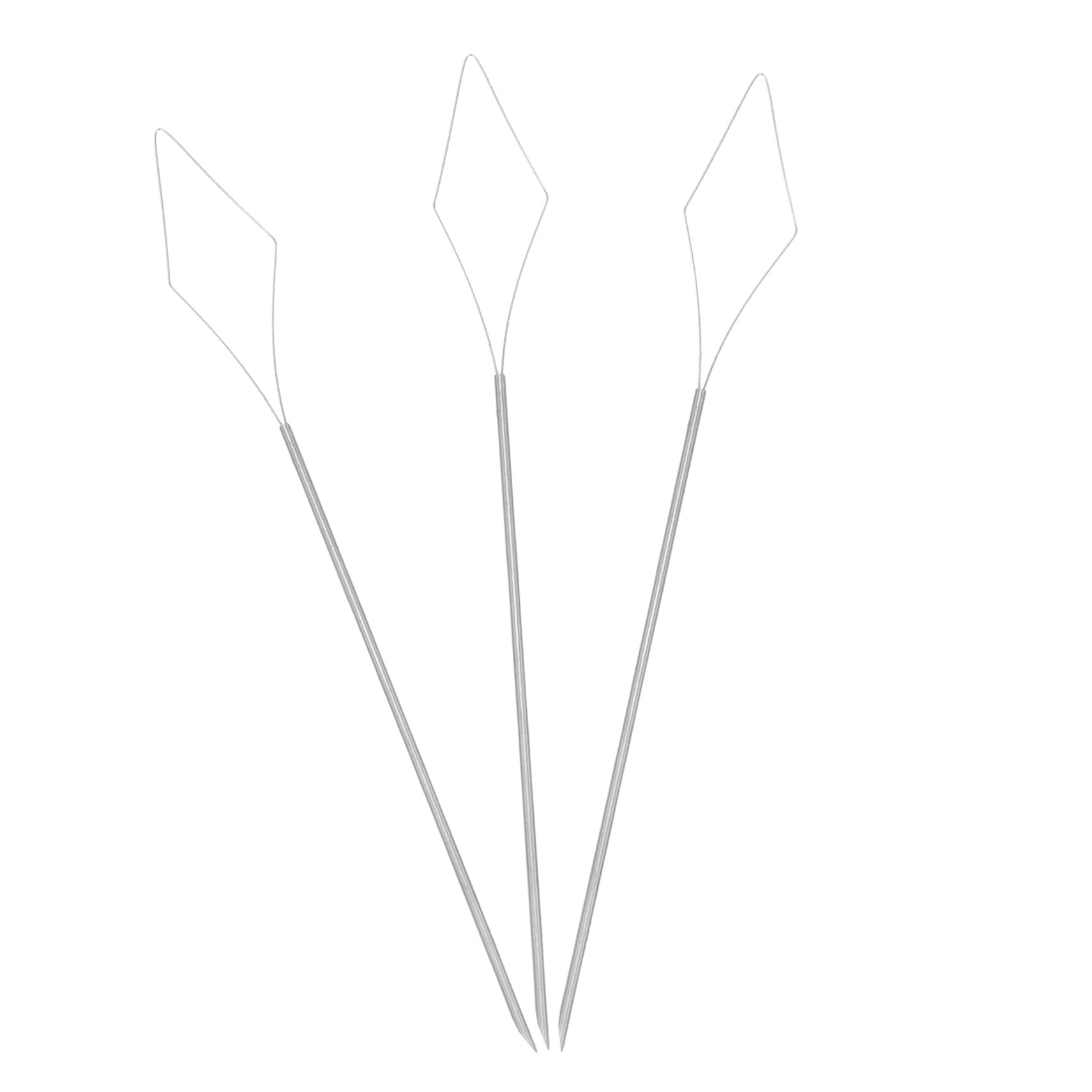 Agujas para rastas de acero inoxidable: herramientas entrelazadas para pelucas y cabello