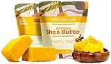 MGL Naturals Shea Butter Yellow Creamy 1 lb, African, Unrefined, and Raw. Nourish and moisturize skin and hair. Use alone or DIY recipes. From Ghana, West Africa. (1 lb)