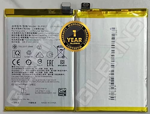 Image of Orignal BLP907 Battery for A96 Reno 7Z Battery with 1 Year Warranty and high Capacity Battery Backup.(for Oppo BLP907)
