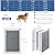 Dog Door for Wall Upgrade 2.0 with Secure Aluminum Lock, Steel Frame & Telescoping Tunnel, Double Silicone Flaps Dog Doggy Door and Cat Door for All Pets, Strong & Durable(Pets Up to 100 Lb) -Large