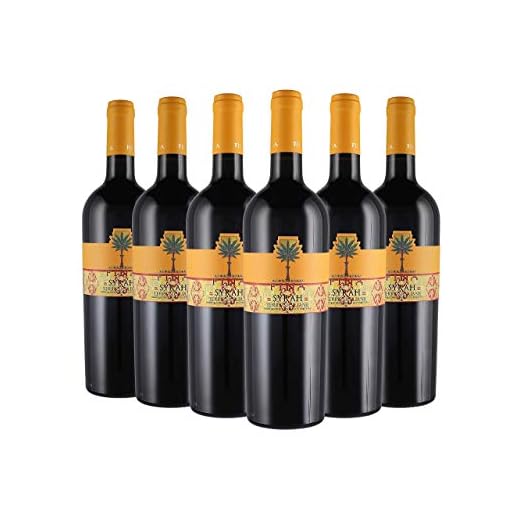 Terre Siciliane IGP 2018 - Syrah - Cantine Fina - 6 fl. x 0,75 l. - Italienischer Rotwein - Sizilien - Italien