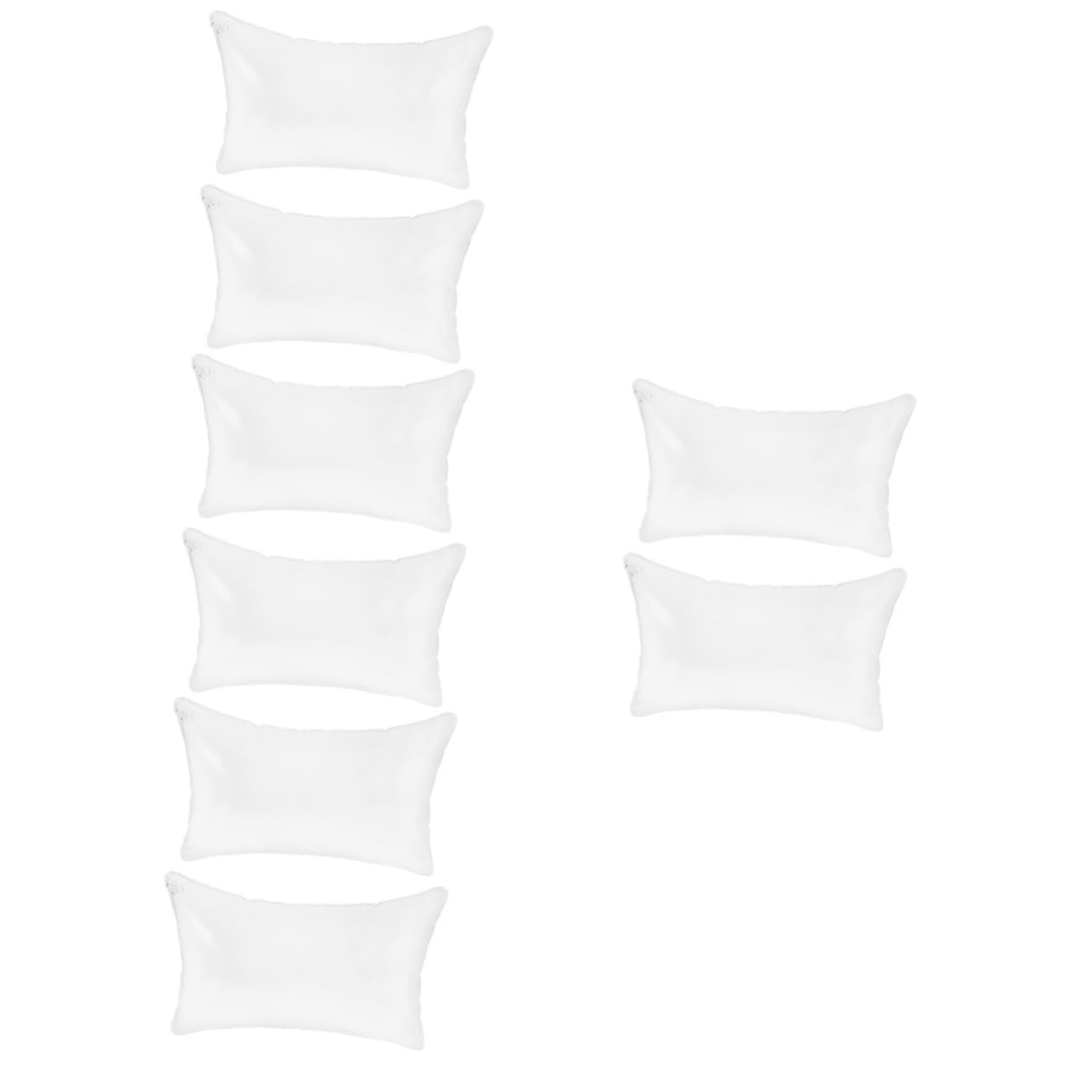 DECHOUS 8pièces Coussin Gonflable Transparent pour Camping Et Voyage Oreiller De Soutien Ergonomique pour Voiture Avion Et Bureau