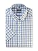 Produktbild OLYMP Herren Businesshemd Kurzarm Luxor,Karo,466 Comfort Fit 20,04 Button-Down-Kragen,blau 15,42