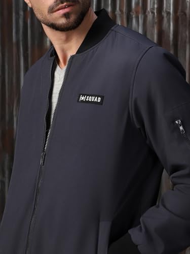 Image of High Star Men Polyester Printed Relaxed Fit Full Sleeves Jackets 18