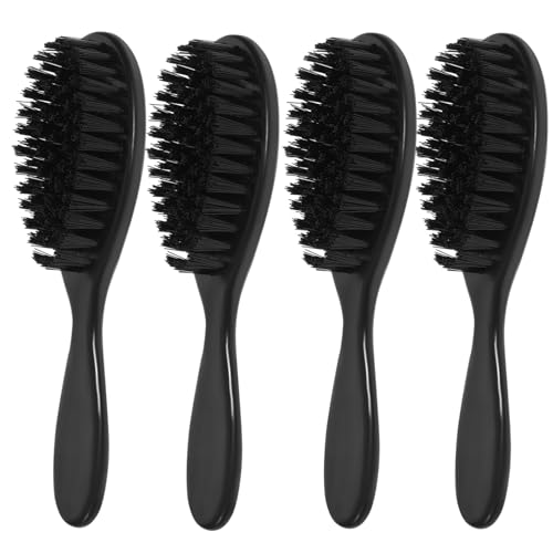 FRCOLOR Barber Neck Duster Brush for Men 4pcs Hair Beard Sweep Brush Men's Beard Shaving Brush Beard Grooming Tools