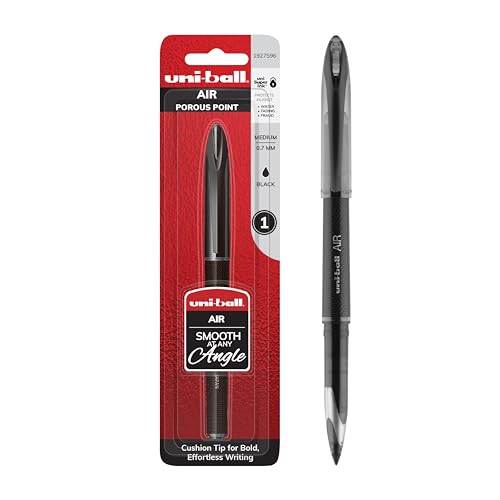 Uni-Ball Air in Black, 0.7mm Medium Rollerball Pens, Office Supplies, Fine Point, Smooth Writing
