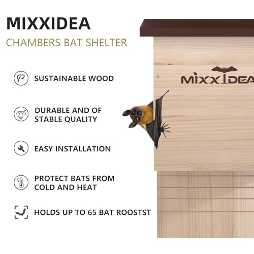 Bat House Bat Box Double Chamber Outdoor House - 15.59 w/ Code + 40% Off Code VGUNNKV4 - image 2