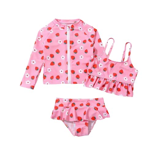 Maillot de bain deux pièces fille rashguard pour les journées ensoleillées à la plage