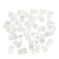 Fokroin 60 PCS Pinces à Ressort Adhésives Transparentes - Clips Photo Autocollants Pour Décoration