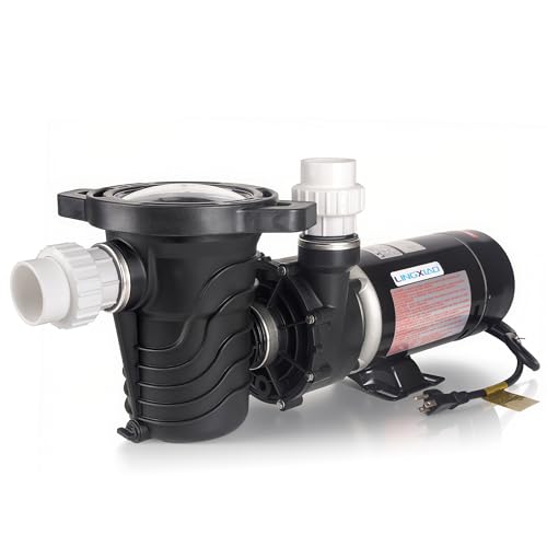 LINGXIAO Pool Pumps Above Ground 1.5 HP, 5706GPH 115V, Single Speed Pool Pump with Filter Basket...