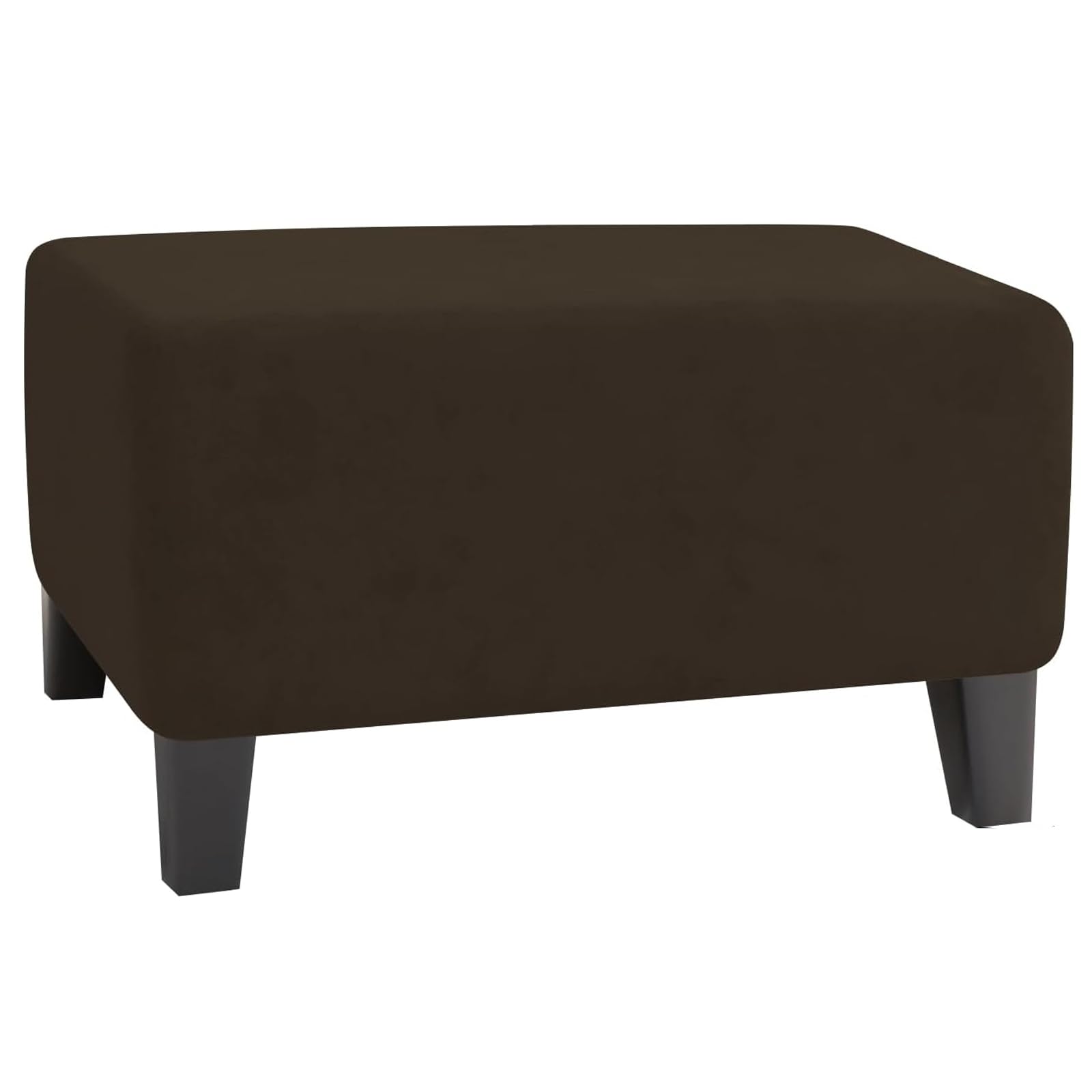 Housse de pouf extensible lavable couleur café pour repose-pieds de salon