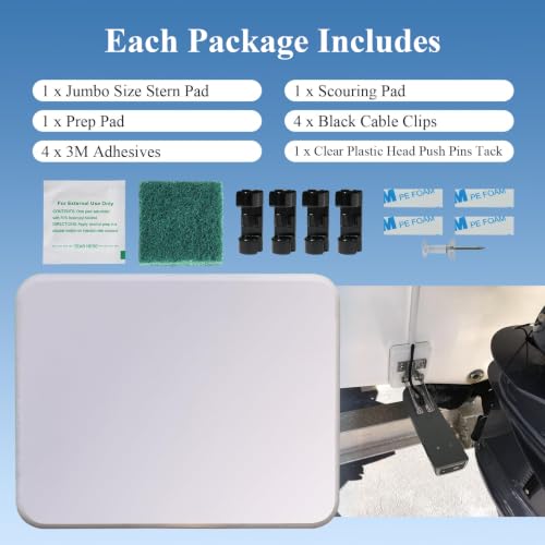 Image of 3Pack Transducer Mounting Plate,Jumbo Size Mounting Board(6.5 inchx4.75 inchx0.87 inch) | For Large 3D Scan Transducers, For Stern Saver Transducer Mount, Screwless installation, Easy to install, premium materials