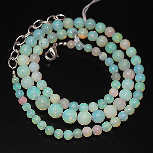 Opale de feu éthiopienne LKBEADS perles rondes lisses d'exception pour joaillerie artisanale Luxe