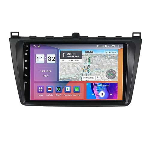 Pantalla táctil de 9" y radio coche Android 12 con Bluetooth para Mazda 6 2