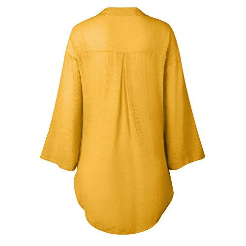 Blouse en coton respirant et ample à boutons pour femme
