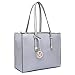 Miss LuLu Handtasche Damen Aktentasche Henkeltasche Unitasche Schultertasche Tote Bag Retro Elegant Groß (LT6636 GY)