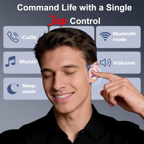 Sleep Earbuds Bluetooth 6.0 in Ear, Sleep Headphones with Sleep Monitor APP, 2026 Mini Sleep Ear Buds with Small Earplugs for Side Sleepers, 48H Playtime Sleep Earphones with Sleep Mode Deep Blue - image 5