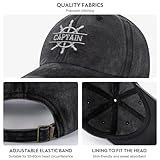 Boat Captain Hat for Men, Gifts for Boat Owners, Boating Gifts for Husband Dad Son Grandson, Boating Accessories, Boaters Gift Ideas, Adjustable Baseball Cap Grey