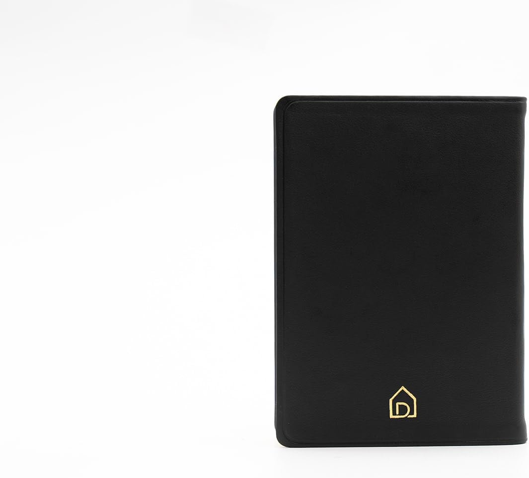 U.S. National Parks Journal for Aduts - Genuine Leather Travel Notebook 6 x 4 3/8 inches - Black