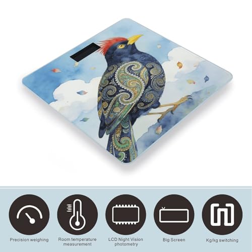 Paisley Bird Báscula Digital Precisa Hasta 180 kg miniatura 3