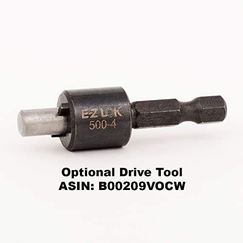 Image of E-Z LOK - 653-8 E-Z Lok Externally Threaded Insert, 303 Stainless Steel /Metric, M8-1.25 Internal Threads, 1 /2 inch-13 External Threads, 12.29mm Length, Made in US (Pack of 5)