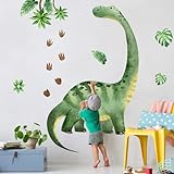 Large Dinosaur Wall Stickers Decals for Boys Room,3D Watercolor Dinosaur Room Decor for Boys Bedroom Classroom Decor