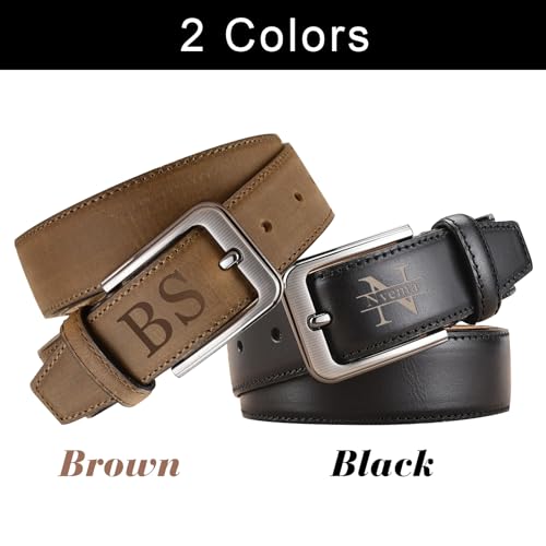 Personalized Belts for Men Custom Leather Belts Engraved Name for Husband Boyfriend2