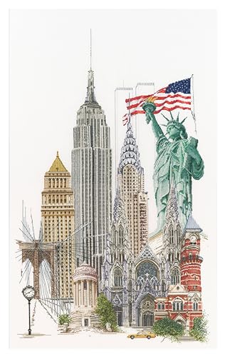 Image of Thea Gouverneur Cross Stitch Kit 19.5 inchX31 inch-New York On Aida (18 Count)