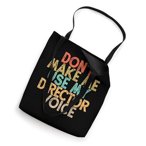 Bolso tote vintage divertido 'No me obligues a usar mi voz de directora' miniatura 2
