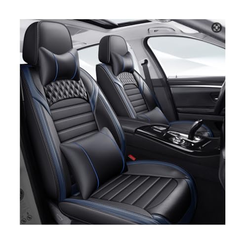 Housses de siège de voiture universelles pour Mercedes Benz Classe C AMG C63 W204 C204 bleu