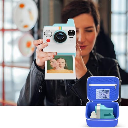 Maleta portátil para cámara Polaroid Now azul miniatura 6