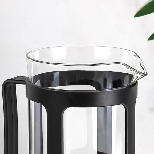 Cafeteira Prensa Francesa de Vidro 300ml Alça Resistente Café Leite e Chá