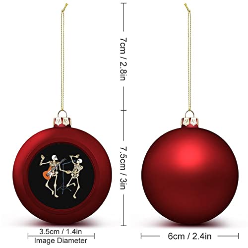 Skeleton Concert Music Halloween Christmas Ball Ornaments For Xmas Tree Outside Lawn Yard Tree Hanging Decorations #TOP1