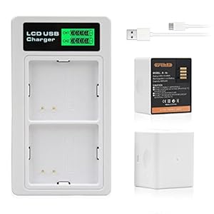 OYOMBA 2er-Pack Wiederaufladbare Akkus Kompatibel mit Arlo Pro 3, Arlo Ultra und LCD-Dual-Ladegerät Kompatibel mit Arlo Ultra 2, Arlo Pro 4, VMA5400, VMC4040P Kamera A-4a