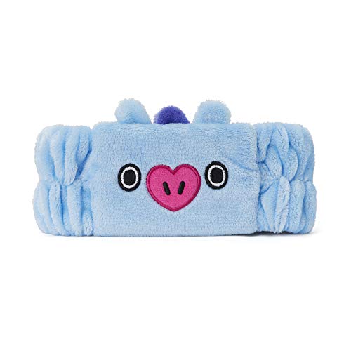 BT21 Official Merchandise by Line Friends - MANG Spa Makeup Hair Wrap Headbands, Blue